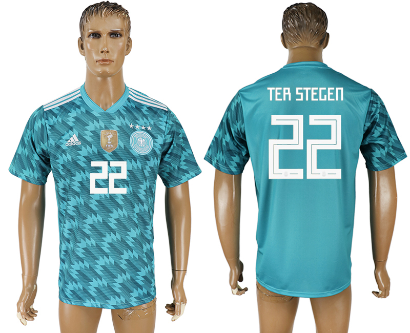 2018 world cup Maillot de foot GERMANY #22 TER STEGEN BLUE.jpg